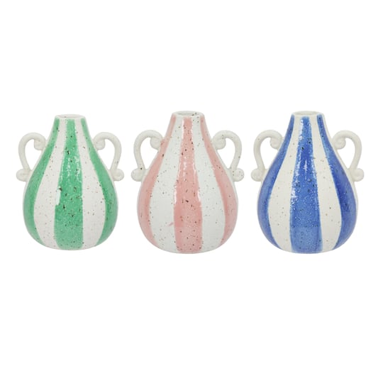 Assorted 6&#x22; Striped Ceramic Vase by Ashland&#xAE;, 1pc.